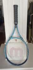 Wilson Breast Cancer Hope Titanium Tennis Racquet Blue 4 3/8" L3 New Over Grip