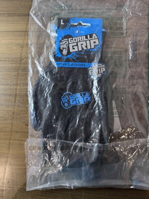 NEW Gorilla Grip Never Slip Gloves Maximum Grip Multi Purpose Size Large