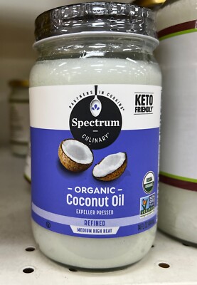 Organic Coconut Oil, Refined, 14 fl oz (414 ml)