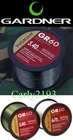 Gardner Tackle GR60 Carp fishing Line  .. All Sizes 10- 12- 15 LBS