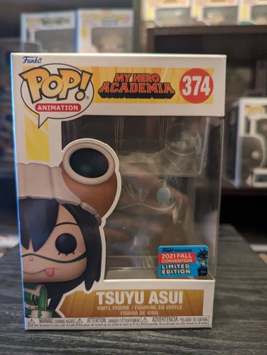 Funko Pop TSUYU ASUI CLEAR 2021 NYCC Shared Exclusive My Hero Academia #374
