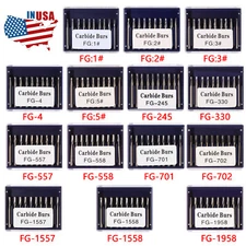 10-100pcs Dental Round Tungsten Carbide FG Bur For High Speed Handpiece