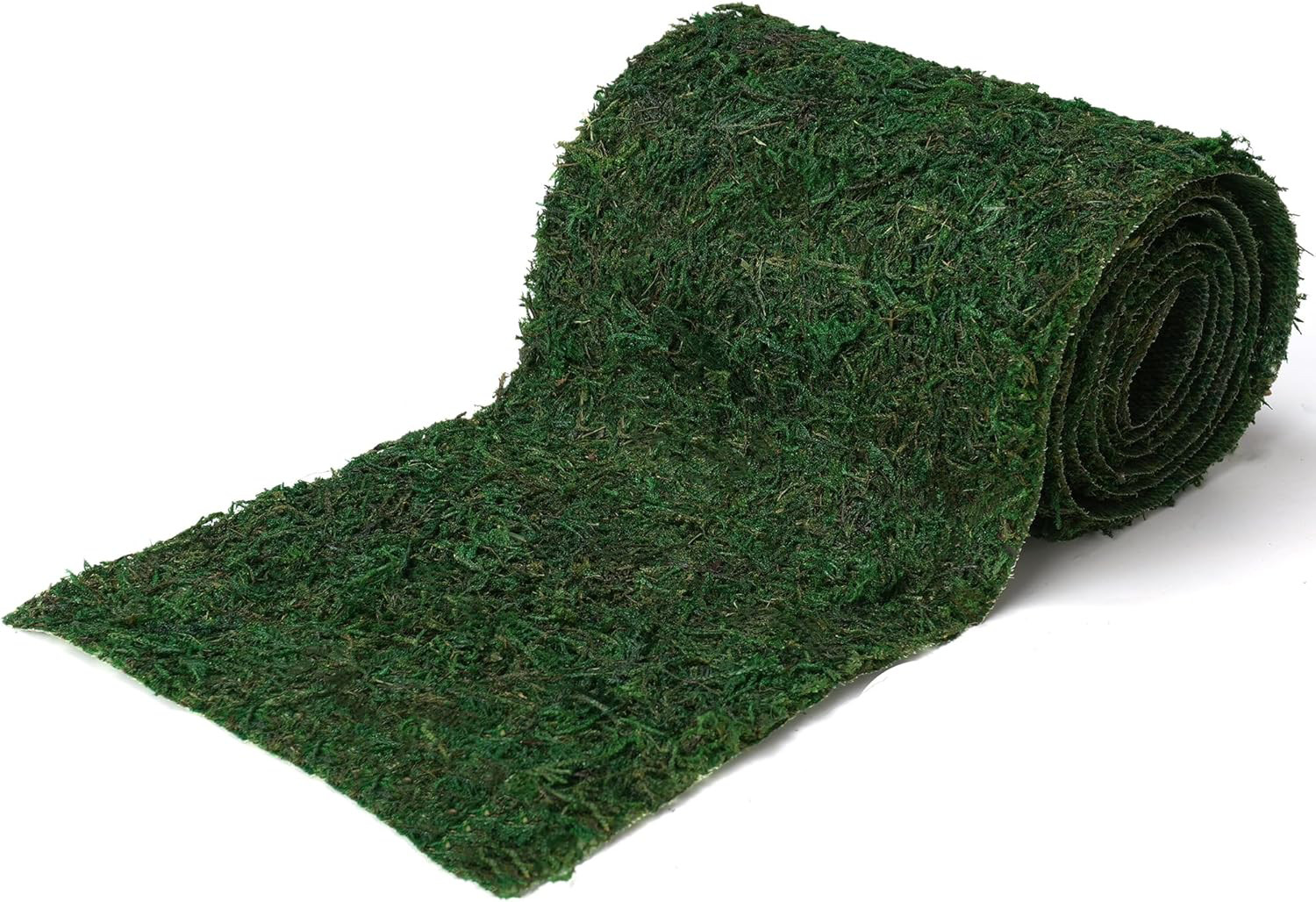 Byher Dried Moss Table Runner for Party Garden Decoration , Dark Green 14cm X  x