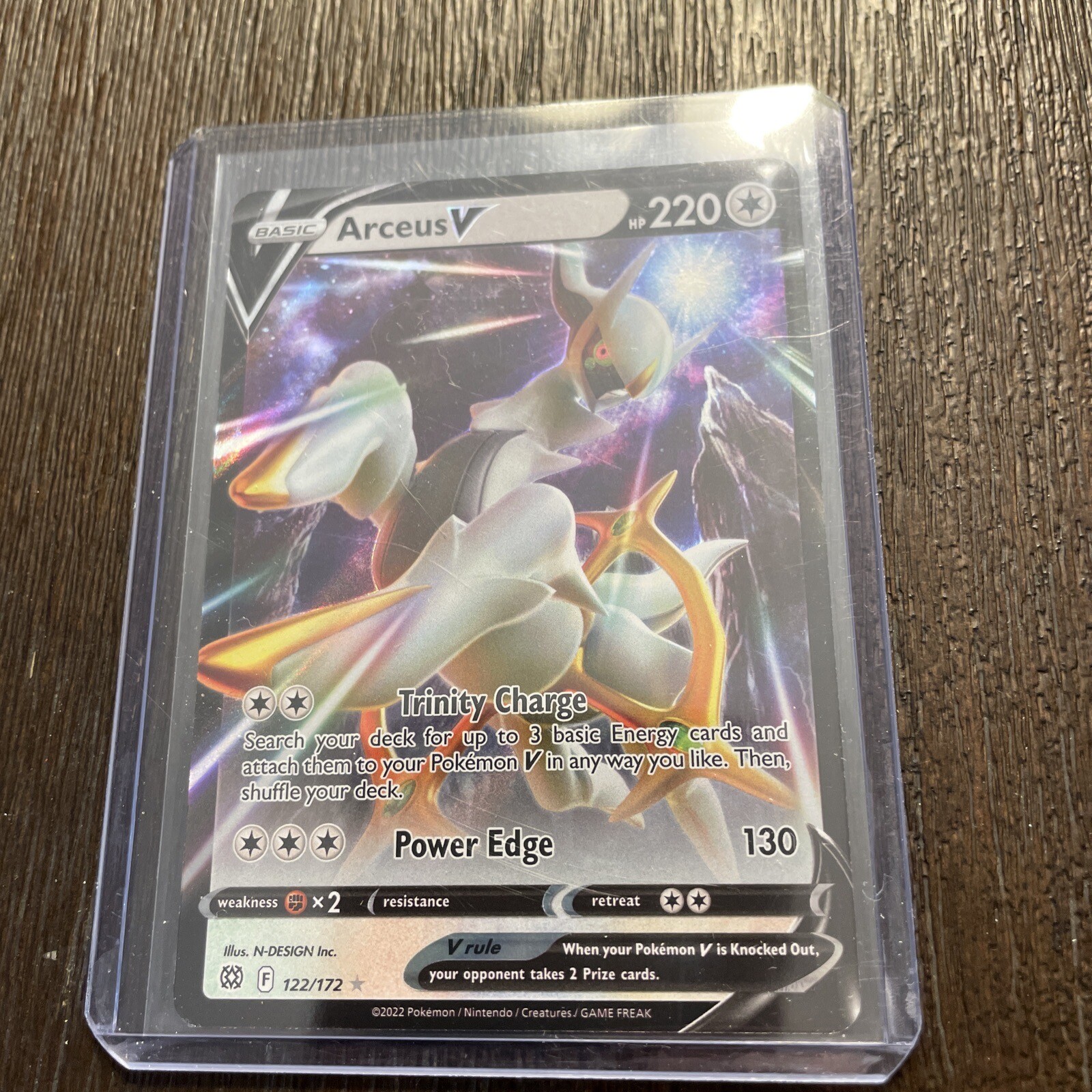 Arceus V 122/172 - Brilliant Stars - Ultra Rare Holo Pokemon Card NM