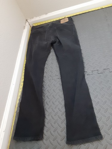 Abercrombie Kids Jeans Boys 15/16 Slim Black Dark Wash #S124 - Picture 5 of 6