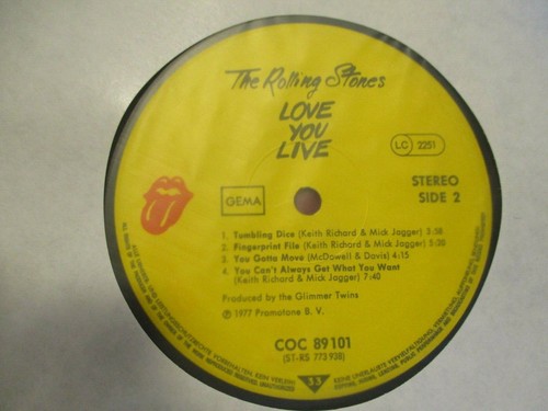 2LP THE ROLLING STONES Love You Live 1st/p WEA MUSIK GMBH GER 1977 MINT-/NM - Picture 8 of 10
