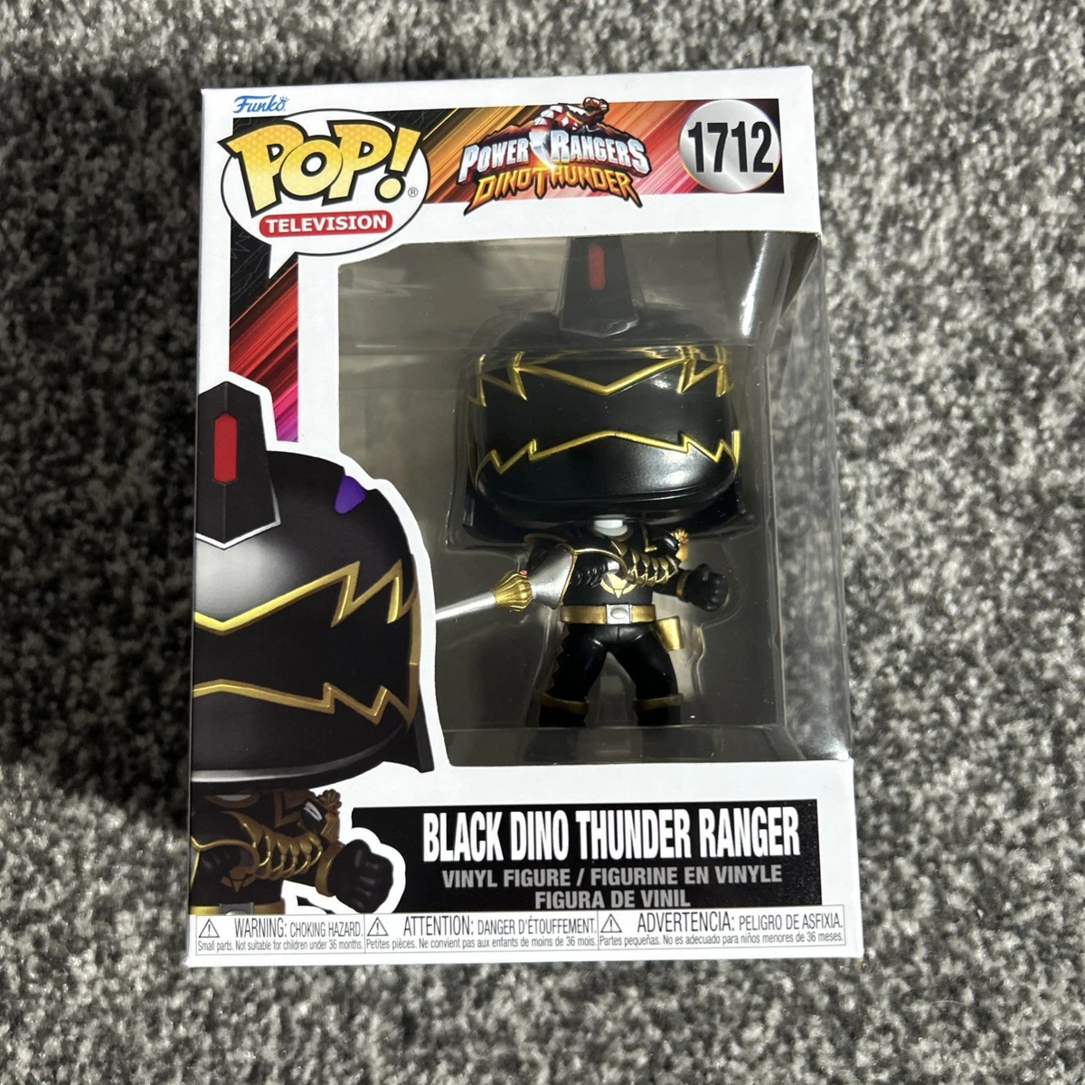 Funko Pop! TV: Power Rangers Dino Thunder - Black Dino Ranger - Figura de vinil colecionável - Ideia para presente - Produtos oficiais - Brinquedos Funko Pop! TV: Power Rangers Dino Thunder - Black Dino Ranger - Figura de vinil colecionável - Ideia para presente - Produtos oficiais - Brinquedos