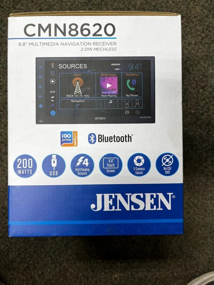 Jensen CMN8620 Multimedia  6.8" Digital Radio Navigation Bluetooth - Image 2 of 4