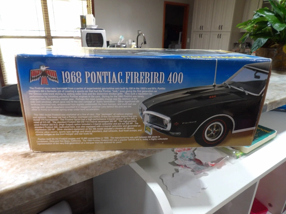 1968 PONTIAC FIREBIRD 400         EXACT DETAIL REPLICAS   1:18 SCALE DIE-CAST - Image 3 of 4