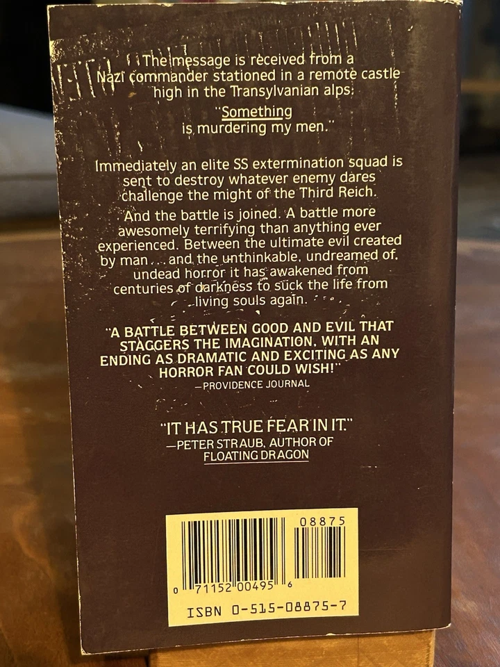 F. PAUL WILSON The Keep -1982 Jove Pocket Paperback WWII Nazi Germany Horror - Image 2 of 3