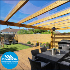Glass Clear Polycarbonate ROOF KIT / panels & fixings / R-Glaze Easy to install