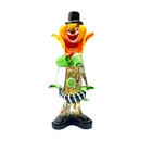 Vintage Murano Clown Accordion Top Hat Venezia Art Glass Hand Blown 8.5”  Signed
