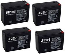 UPG 12V 10Ah Replaces Currie eZip 500, E-500, E500 Scooter Battery - 4 Pack
