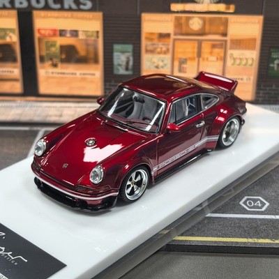 Zincit 1:43 Red Porsche 911 Singer Coupe DLS HEC Edition Diecast Model 