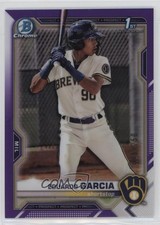 2021 Bowman Chrome Prospects Purple Refractor /250 Eduardo Garcia #BCP-191 0xk7