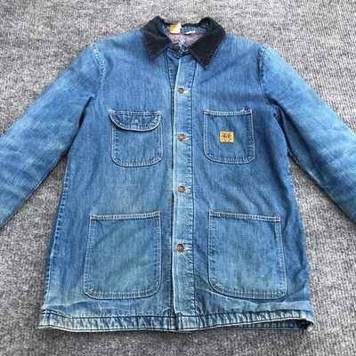 #ad Vintage Big Ben Denim Chore Jacket Men’s 42 Regular Blanket Lined Blue Bell $79.99