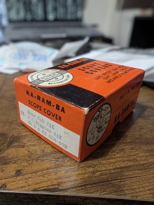 KA-RAM-BA Scope Cover With Box & Paper Made In Beaverton, Oregon VTG NOS 1950s