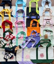 Trader Joe's Mini Canvas Reusable Tote bags, 22 Color Styles Options , NWT US