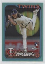 2024 Topps Chrome Aqua Refractor 143/199 Kody Funderburk #297 19n6