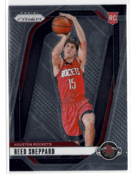 Reed Sheppard Rookie Card 2024-25 Panini Prizm #268 Houston Rockets Base Rookie
