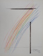 MAN RAY: Invasione Dello Spazio - Litografia Originale Firmata