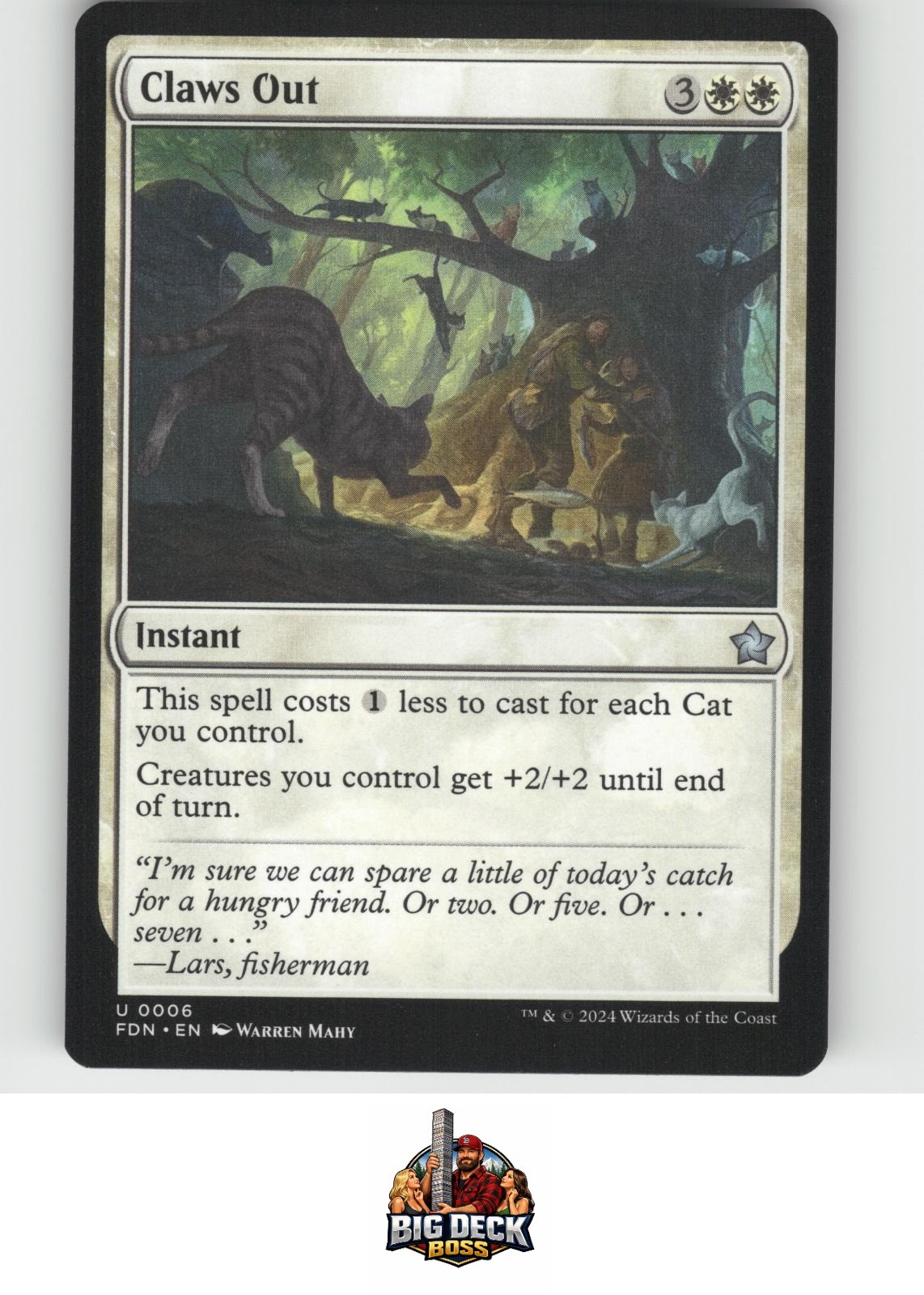 Claws Out Foundations Uncommon 6 MTG NM/M