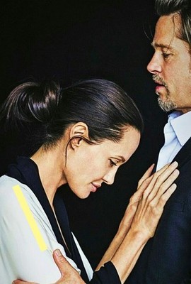 Foto 10x15cm 4x6 Zoll ANGELINA JOLIE ET BRAD PITT (446)