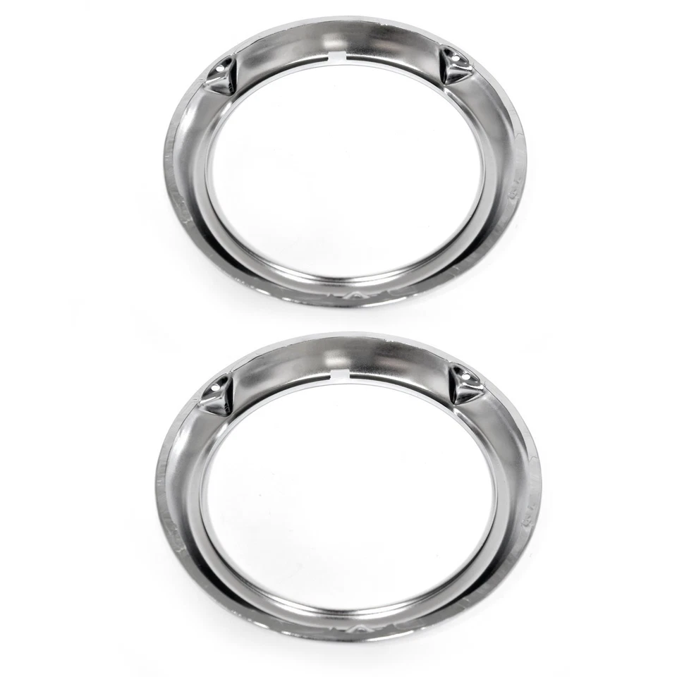 1966 - 1977 Ford Bronco Chrome Headlight Bezel Trim Rings - Pair By ACP - Image 3 of 4