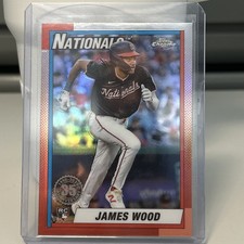 2025 Topps Chrome - 1990 Topps Baseball James Wood #90CB-15 (RC) refractor