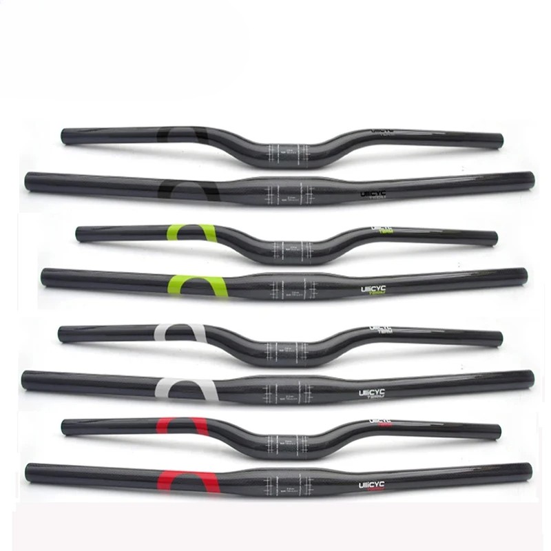 Carbon Mountain Bike Straight Flat/Rise Handlebars