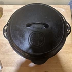 Griswold Cast Iron Dutch Oven With Lid  Number 9