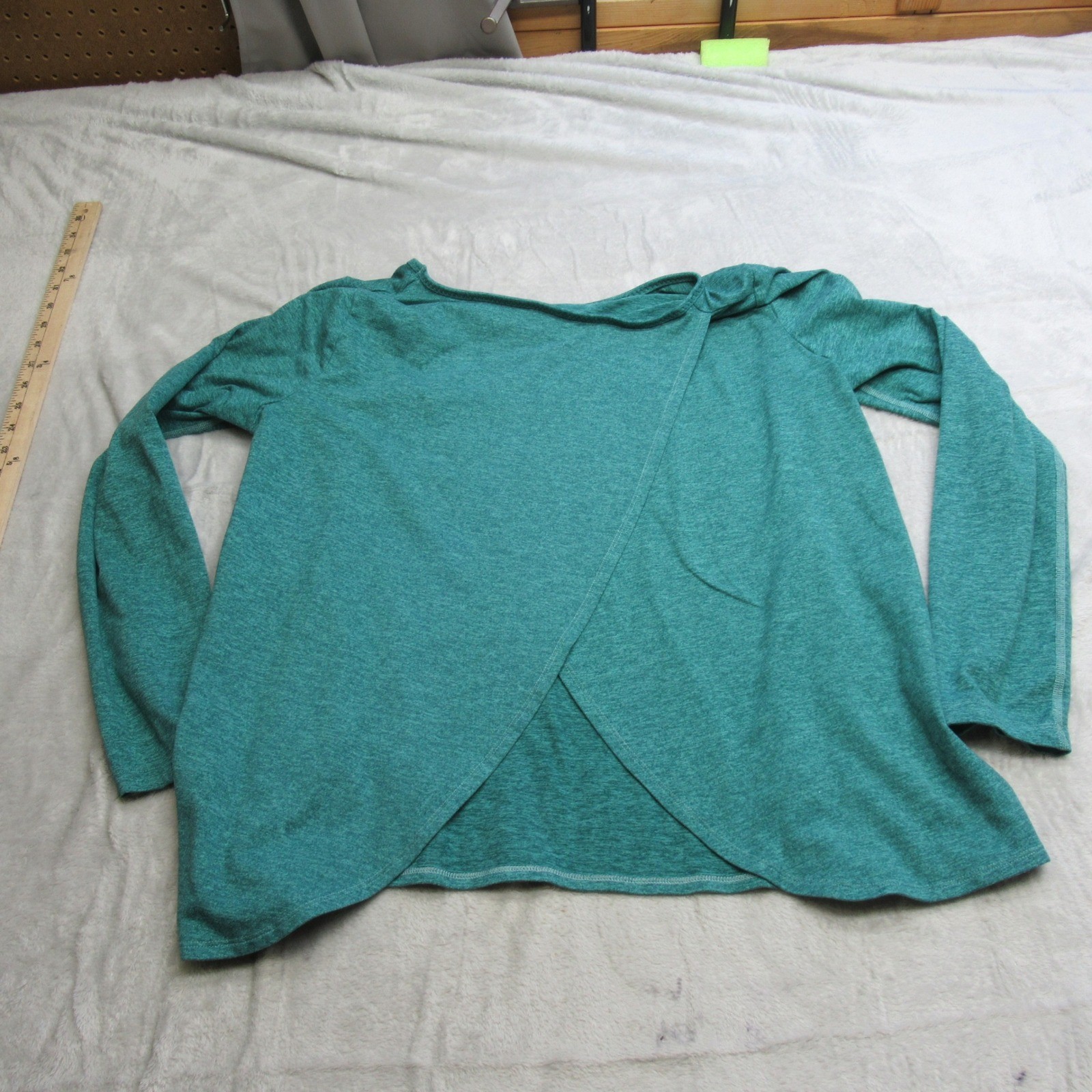 Patagonia Shirt Womens Large Green Capilene Midweight Baselayer Long Sleeve WARM thumbnail 2