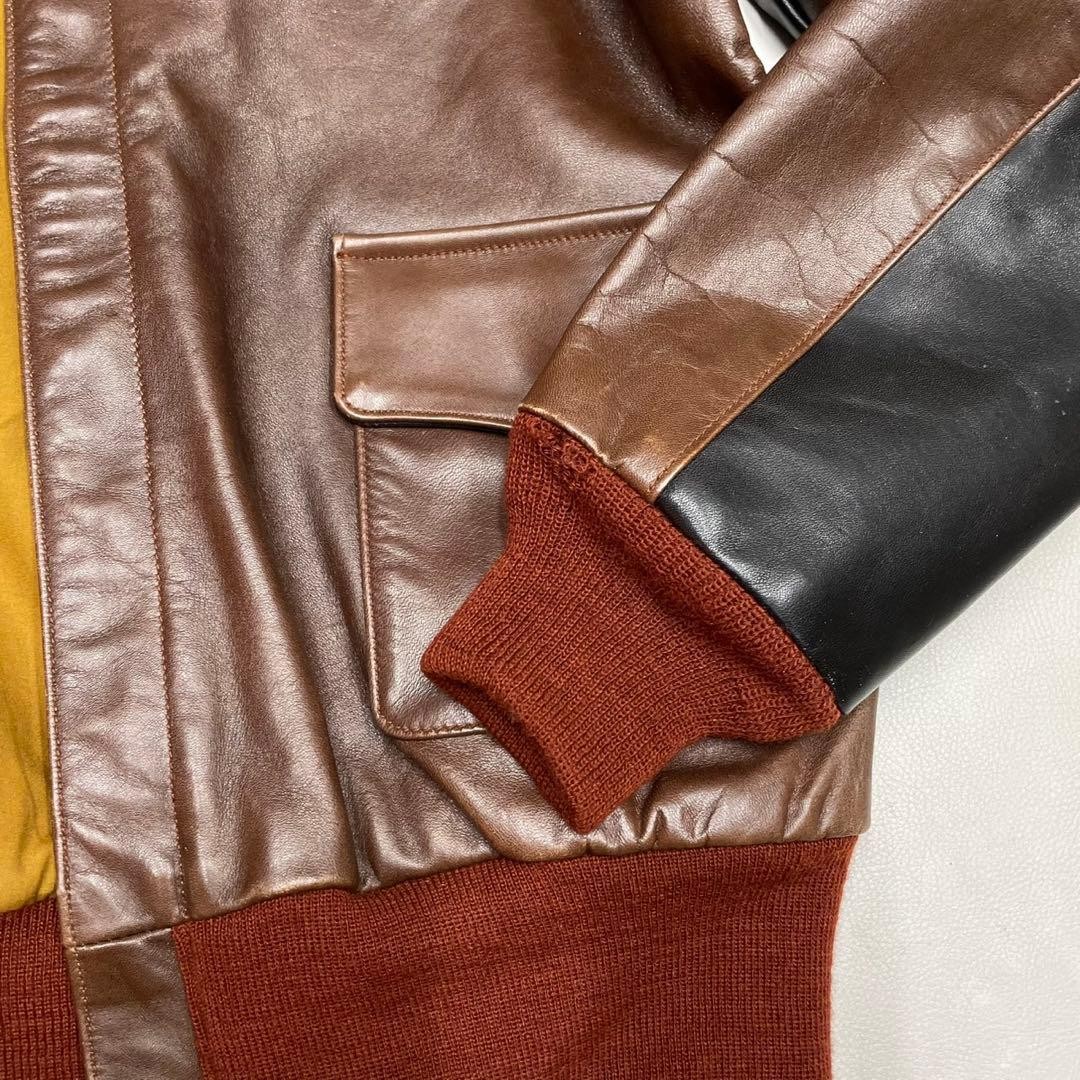 Buzz Rickson's A-2 Flight Jacket Authentic Leathe… - image 7