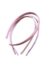 Set Of Three Headbands Baby Pale Pink Metallic Woven 3