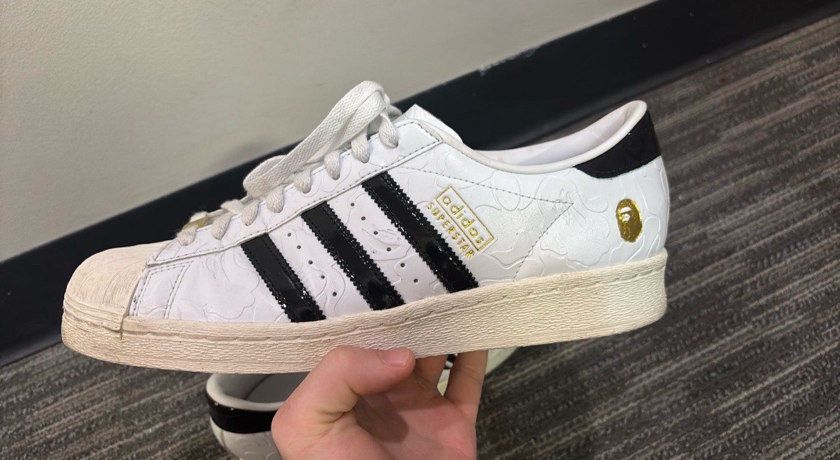 BAPE x adidas Superstar Vintage “White Black” | eBay