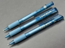 Pfizer Viagra Pens Drug Rep Pharmaceutical Promo Medical Advertising Lot of 3