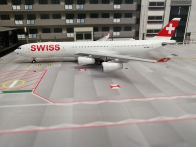 SWISS Airbus A340-313  HB-JMB 1/400 by Aviation400. BRAND NEW, MINT COND