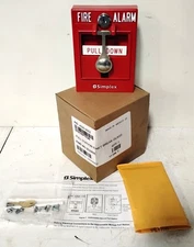 Simplex 4099-9002 0630696 Addressable Pull Station w/ Break Glass