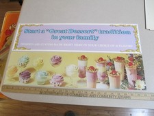 Baskin Robbins ice cream 1970s store display sign 2 parfait dessert START lav