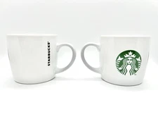 Starbucks Coffee 7.8 Oz Espresso Cup Mug White With Green Mermaid Logo
