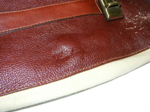 Vtg Cambridge MENs Satchel Company Oxblood Bag Shaving Kit Case - Picture 6 of 7