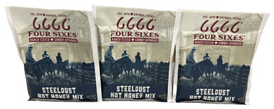 Four Sixes Steeldust Hot Honey Cornbread Seasoning Blend 1.25 oz (3 Pack) 6666