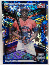 Samuel Luis 2023 Panini Elite Extra Edition #197 - Blue FOTL #'d 7/16 - DPL