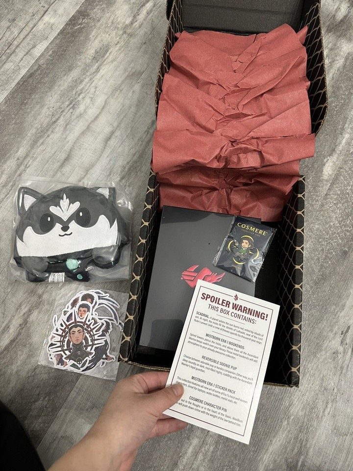 BRAND NEW YEAR of Brandon Sanderson MISTBORN MAY SWAG BOX eBay