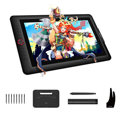 XP-Pen Artist 15.6 Pro Drawing Graphics Tablet Battery-free Pen Tilt 120%sRGB