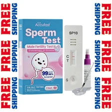 ACCUFAST Sperm Test Kit For Male Pregnancy Preparation 99% Accuracy Sperm Count