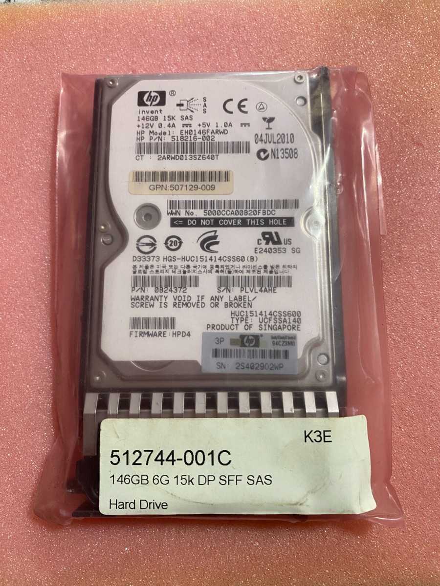 Hp Laptop Ssd Hard Drive HP 146GB 2.5 Inch SAS Hard Drive – 15K