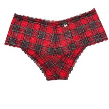 NWT TORRID Cheeky Pantie Underwear Sz 5X-6X Red Green Plaid Lace