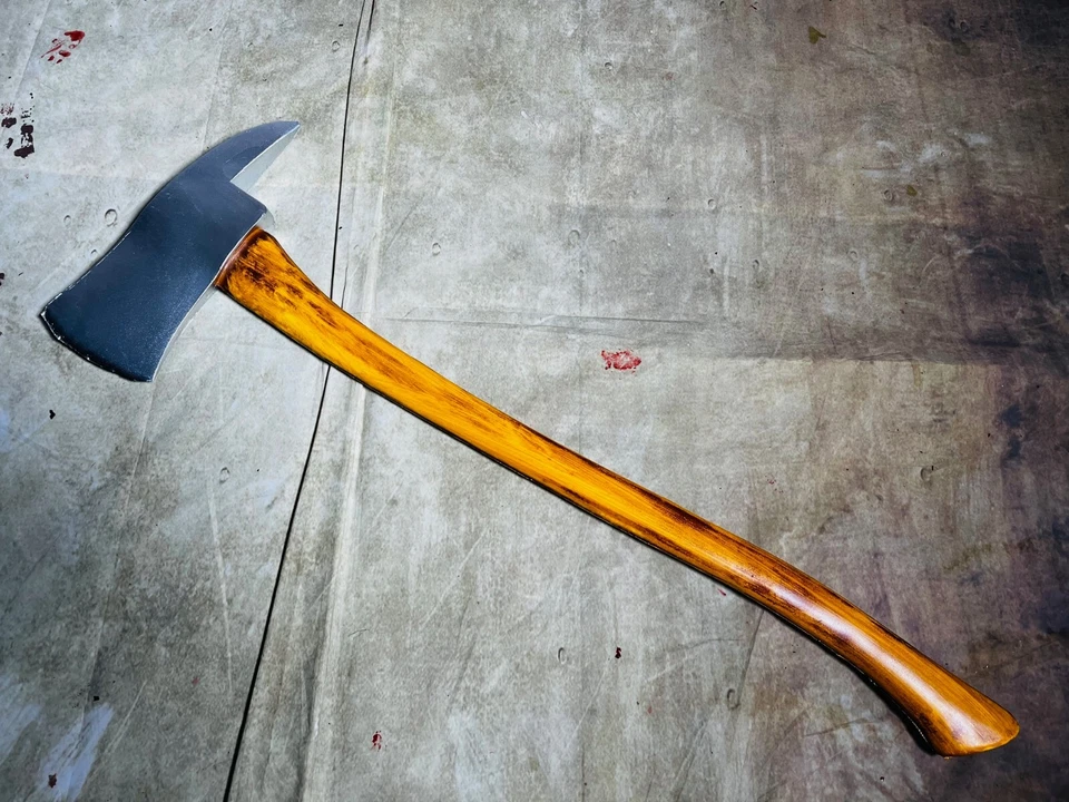 Fuoco Ascia Argento Film Sostegno PU Pulaski Accettata Splendente Halloween - Immagine 2 di 4