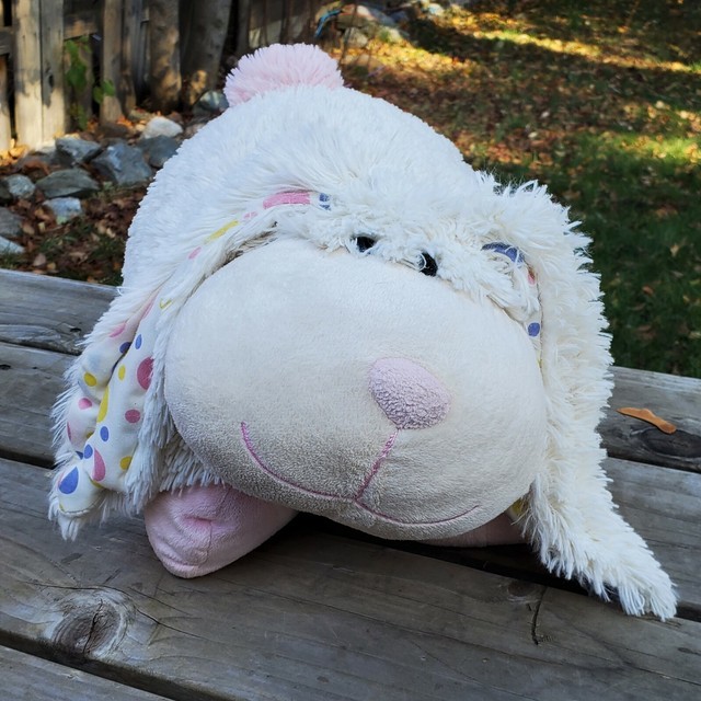 pink bunny pillow pet